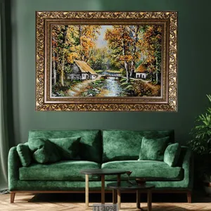 تابلو فرش دستباف طرح کوچه باغ مدل RAR