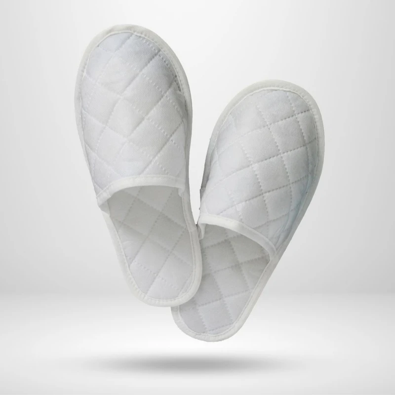 عکس شماره 2 : دمپایی یکبار مصرف مدل هتلی رز شطرنجی بسته 10 عددی