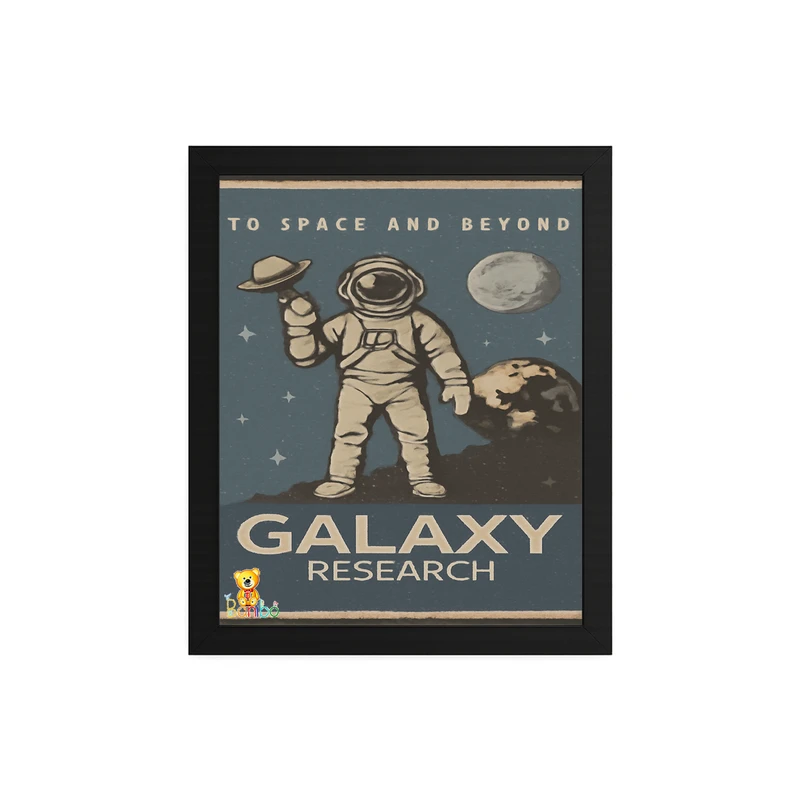 تابلو بانیبو طرح  فضانورد کد 127فریم مشکی