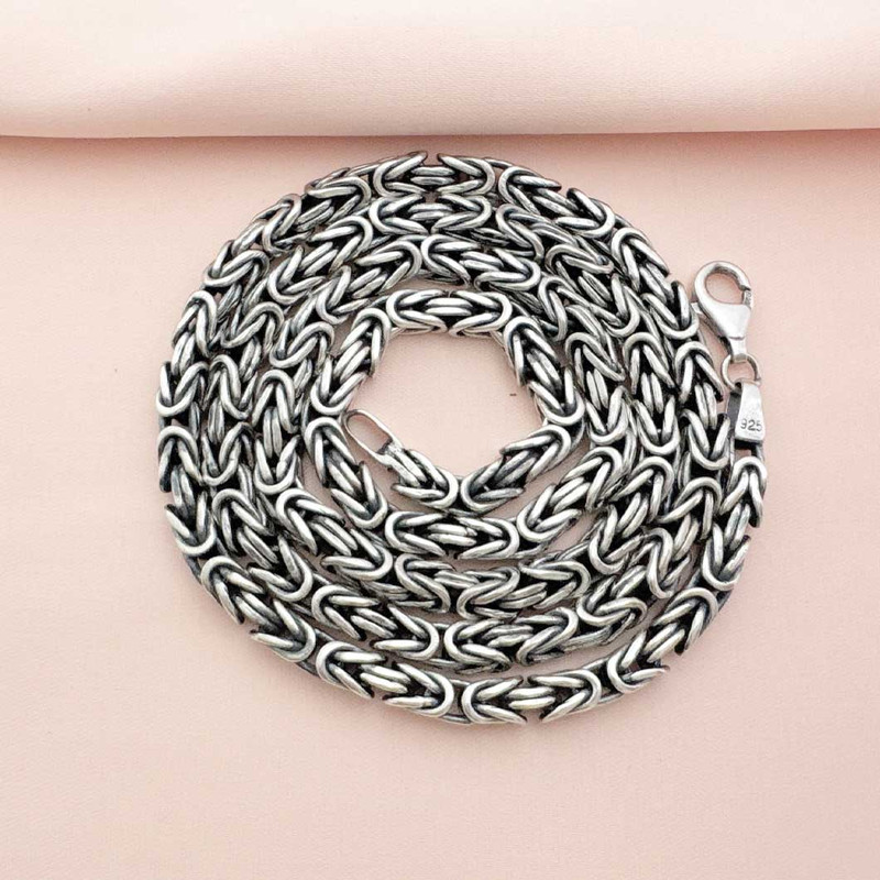 زنجیر نقره مردانه مدل N50