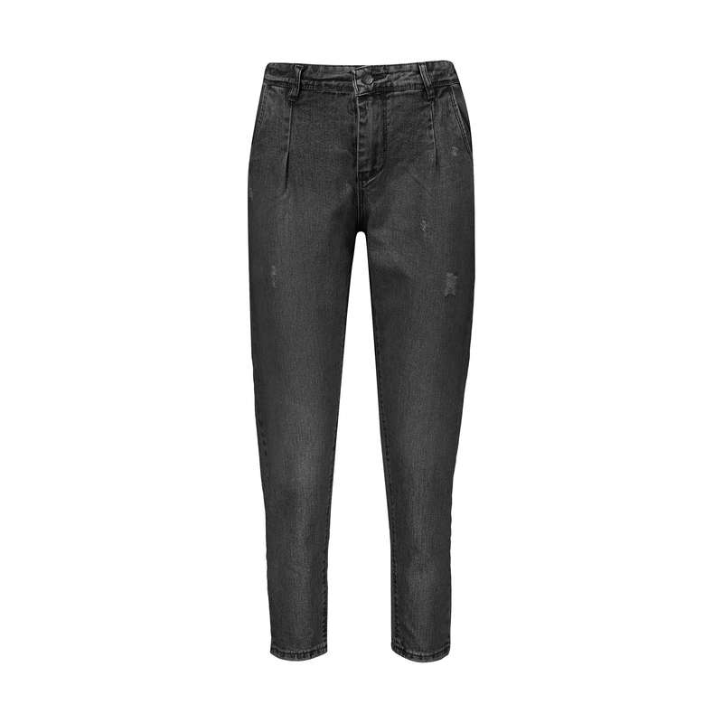 شلوار جین زنانه ویتالیت مدل مام فیت رنگ خاکستری