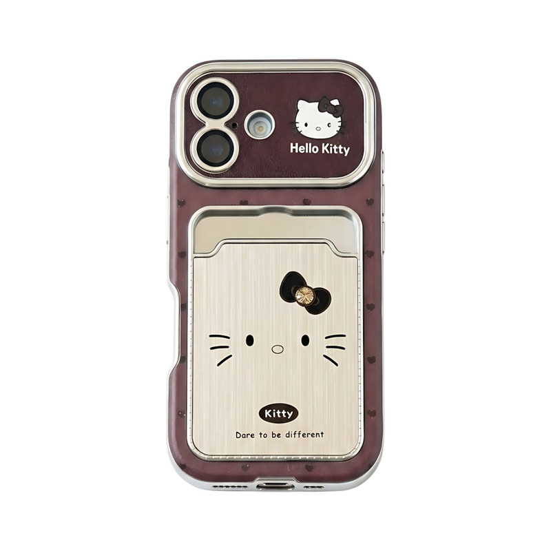 کاور مدل Kittywine مناسب برای گوشی موبایل اپل iPhone 17 به همراه بند آویز