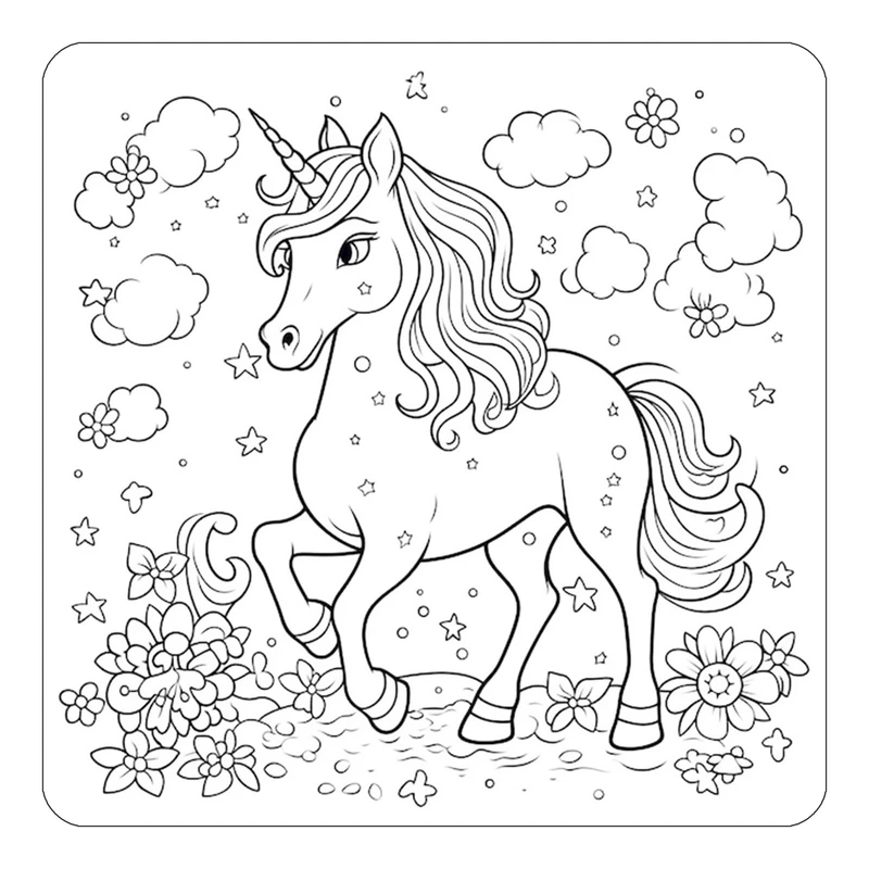 مگنت کاکتی طرح اسب تک شاخ و یونیکورن مدل mp30343