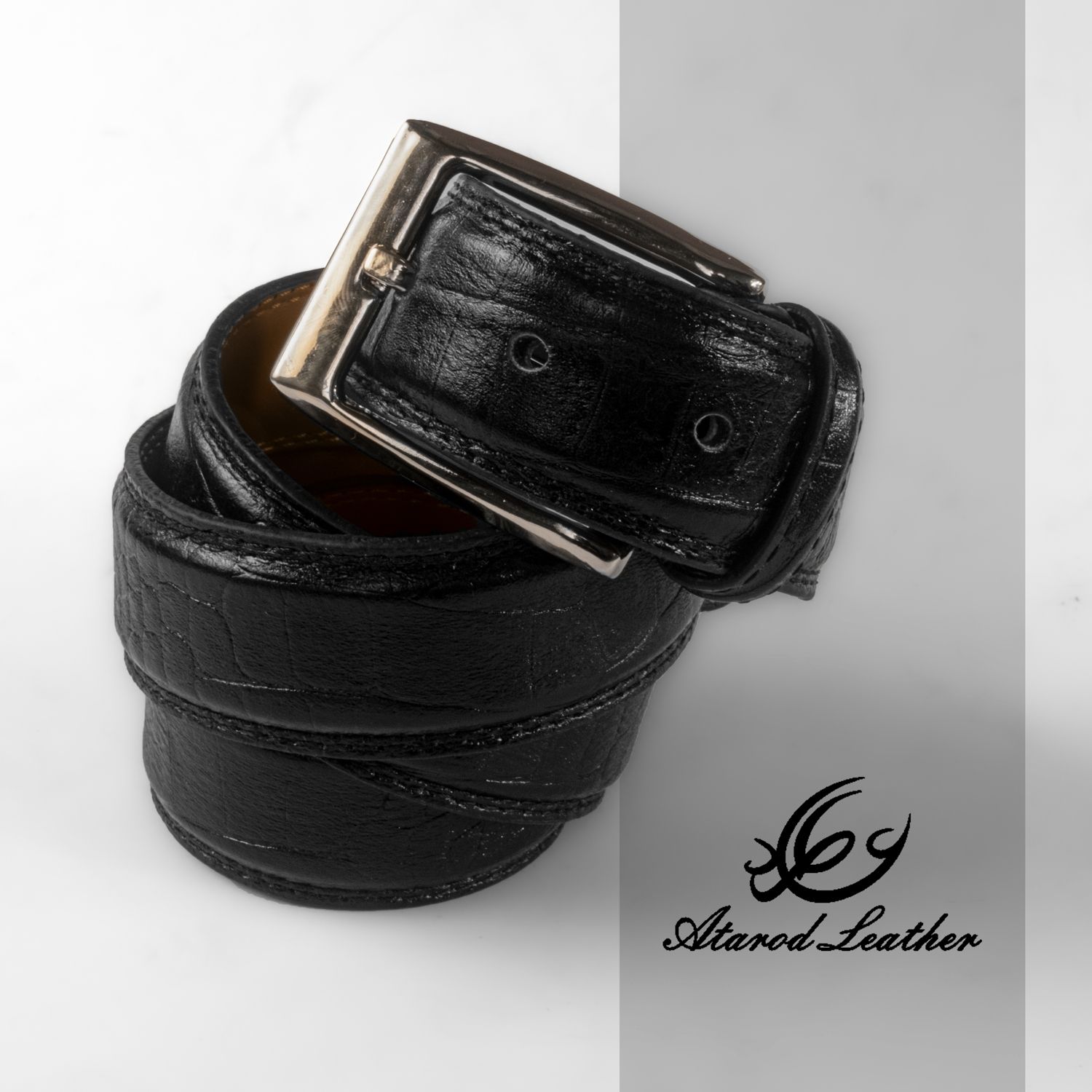 کمربند مردانه چرم عطارد مدل چرم طبیعی کد B29 -  - 7