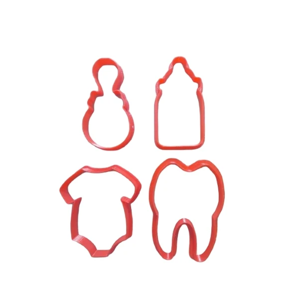 کاتر شیرینی پزی مدل کاتر نوزاد مجموعه 4 عددی