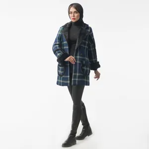 پالتو زنانه مدل  چهارخانه زمستانه 06