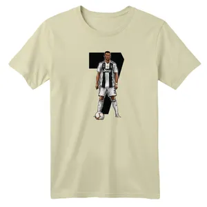 تی شرت آستین کوتاه بچگانه مدل رونالدو کد 9 رنگ کرم