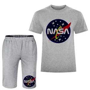 ست تی شرت و شلوارک مردانه مدل ناسا A77