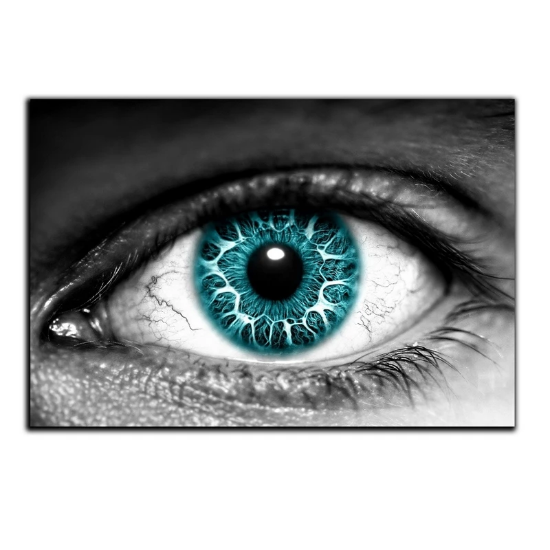 تابلو شاسی بکلیت طرح تک چشم و لنز آبی مدل SH-7393