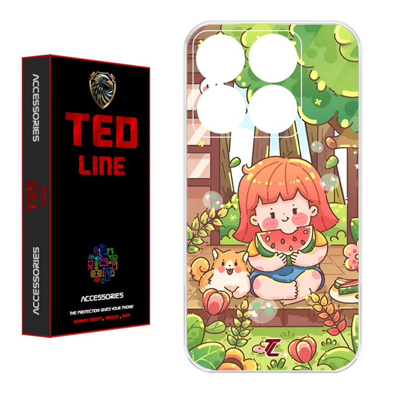 کاور تدلاین طرح دختر هندونه ای کد 1180 مناسب برای گوشی موبایل شیائومی Mi 14T / 14T Pro