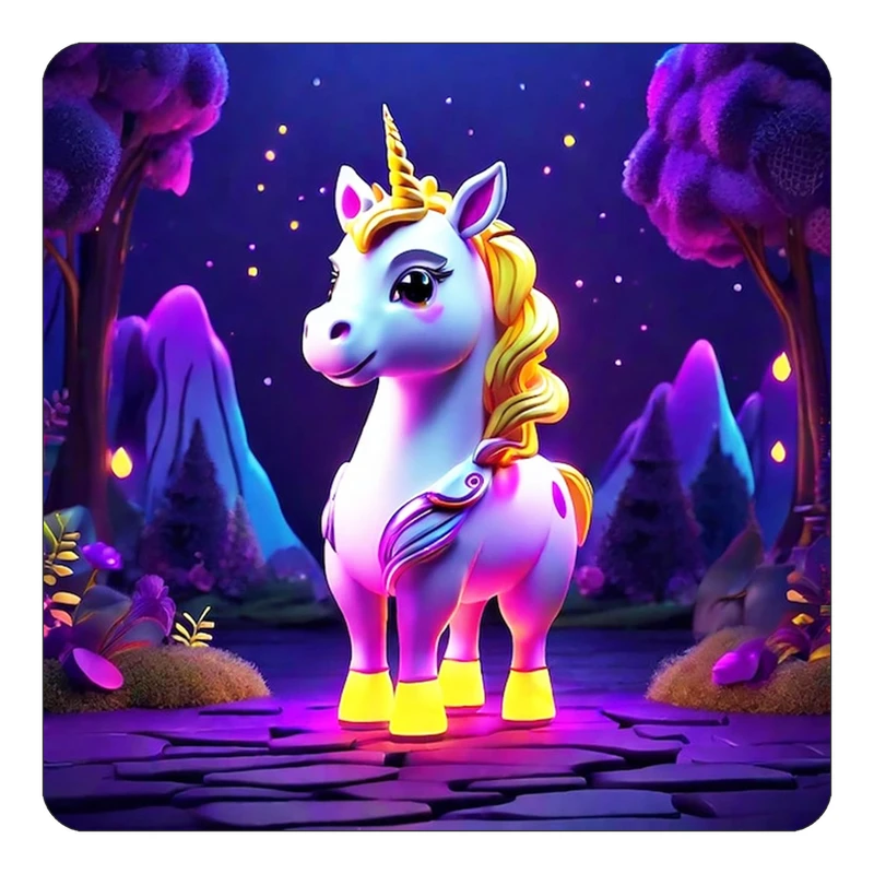 مگنت کاکتی طرح اسب تک شاخ و یونیکورن مدل mp30669