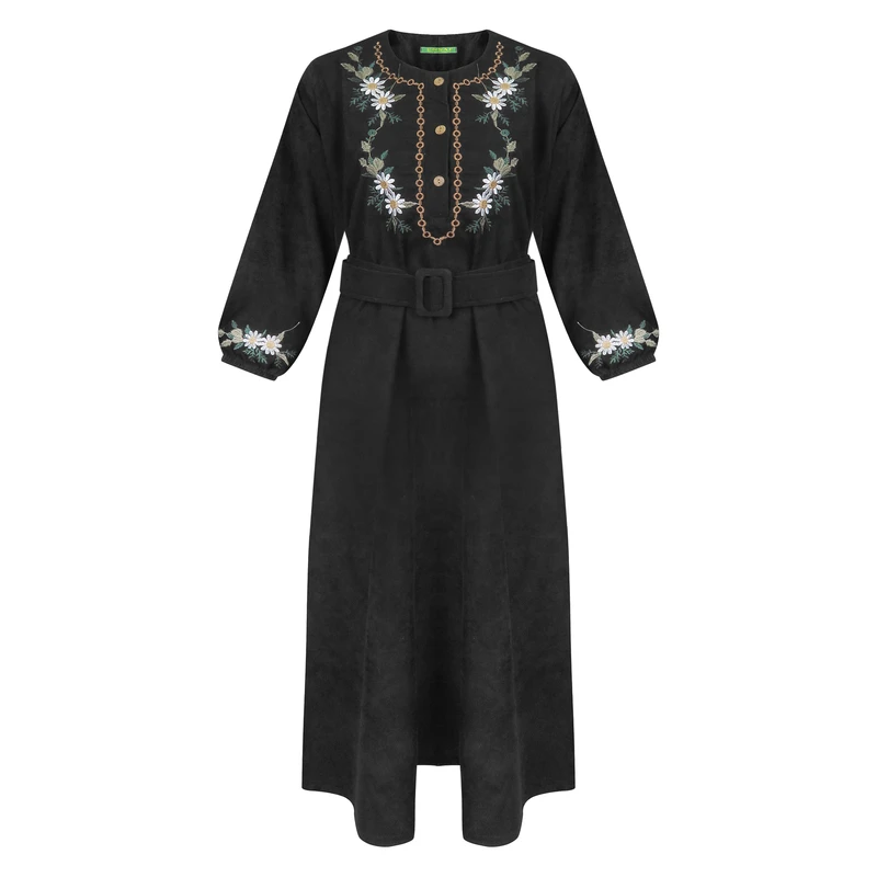 مانتو جلو بسته زنانه مدل گل بابونه