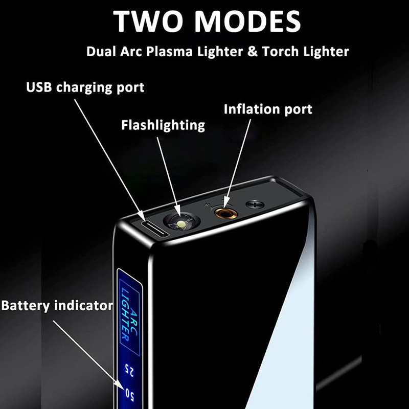 فندک مدل چند حالته لایتر و برقی طرح چراغ قوه دار capex