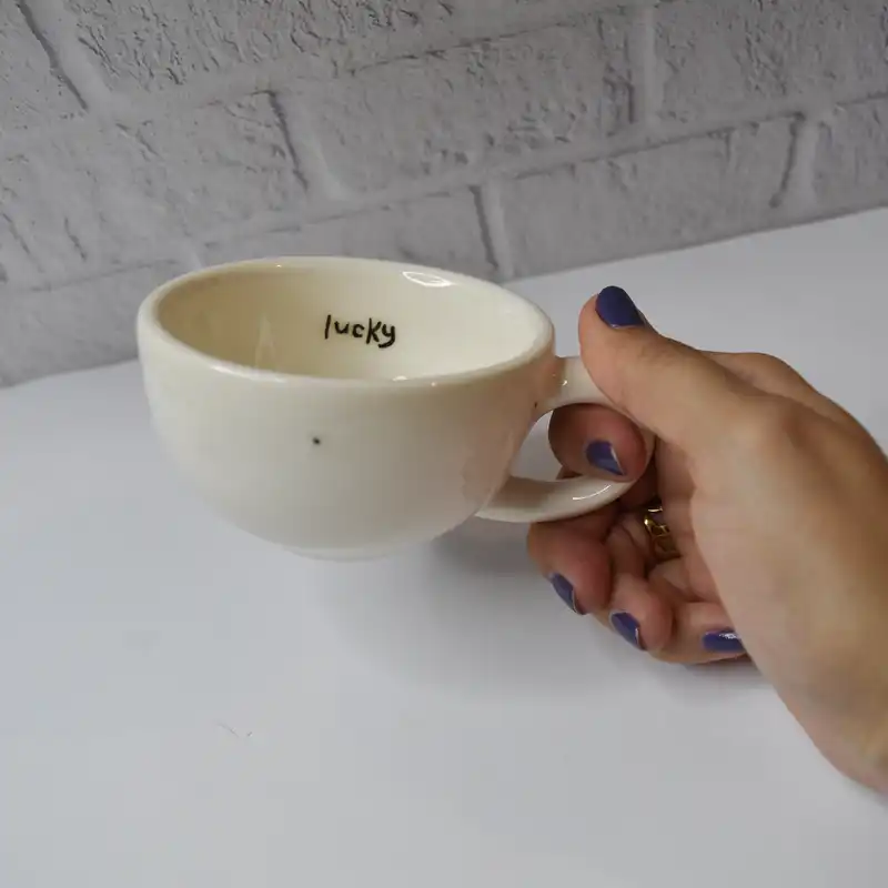 فنجان سرامیکی طرح lucky