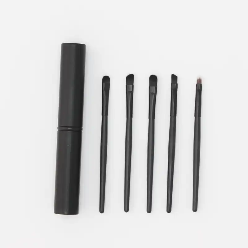 ست برس آرایشی مدل استوانهای مجموعه 5 عددی