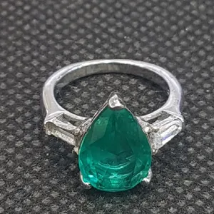 انگشتر نقره زنانه مدل  سنگ توپاز کد P500