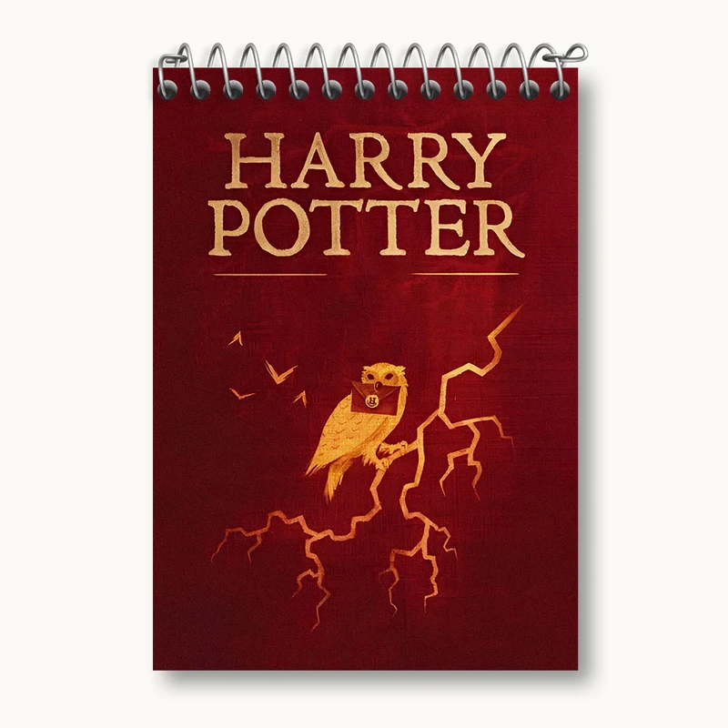 دفتر یادداشت 50 برگ خندالو طرح هری پاتر (Harry Potter) کد N3160
