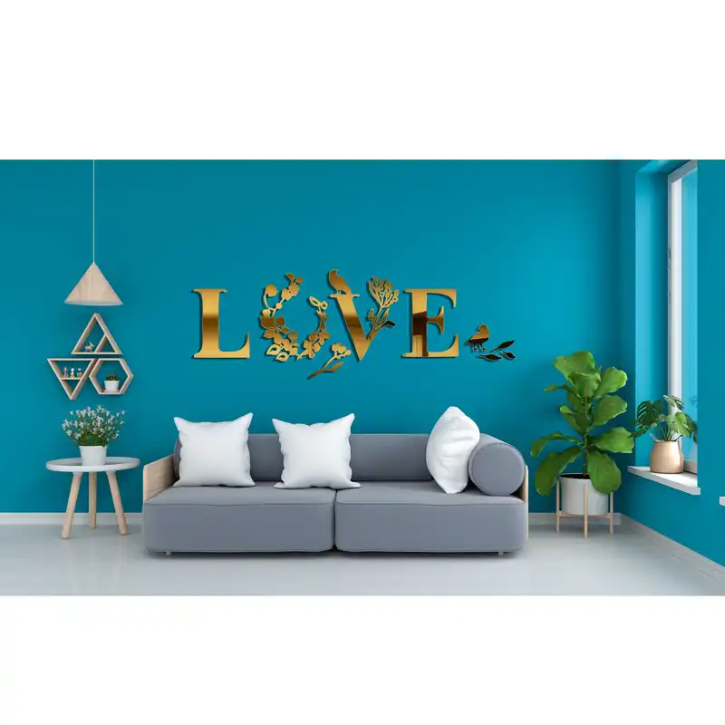 آینه پلکسی گلس مدل LOVE کد A4