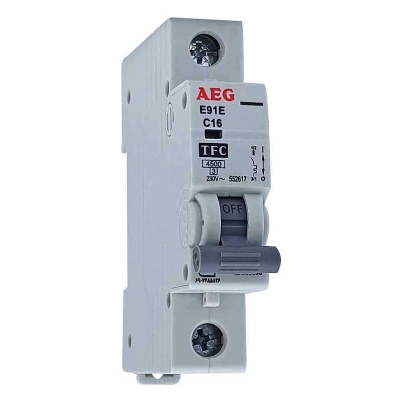 فیوز مینیاتوری تک فاز 16 آمپر آ ا گ مدل E91E کد C16