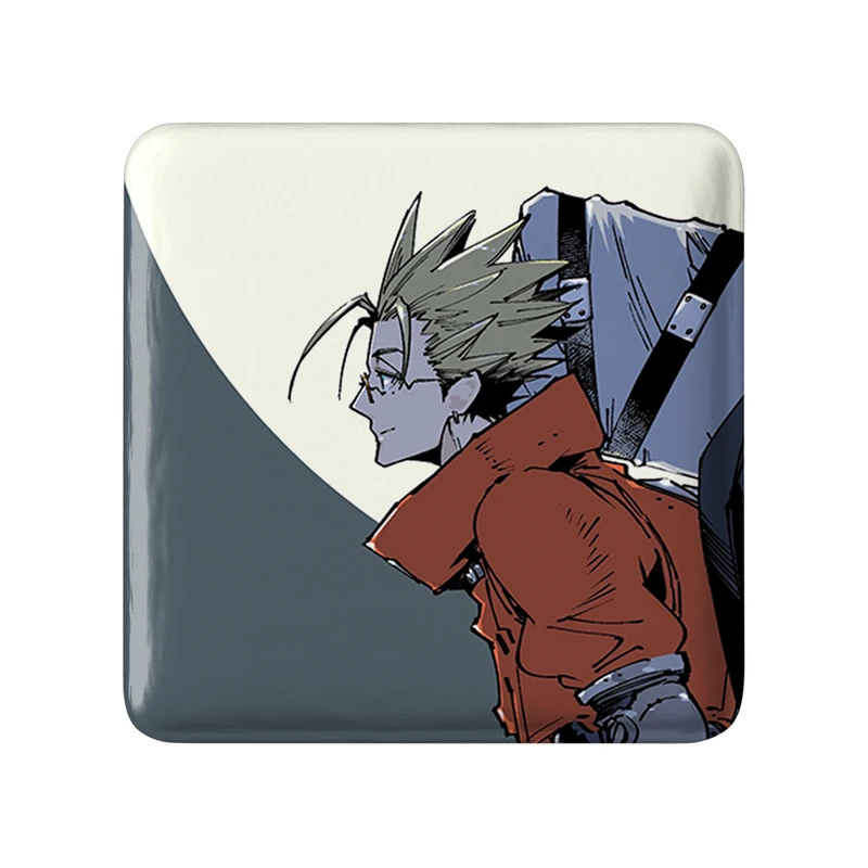 مگنت خندالو طرح نیکولاس و وش انیمه تریگان (Trigun) مدل مربعی کد 36263