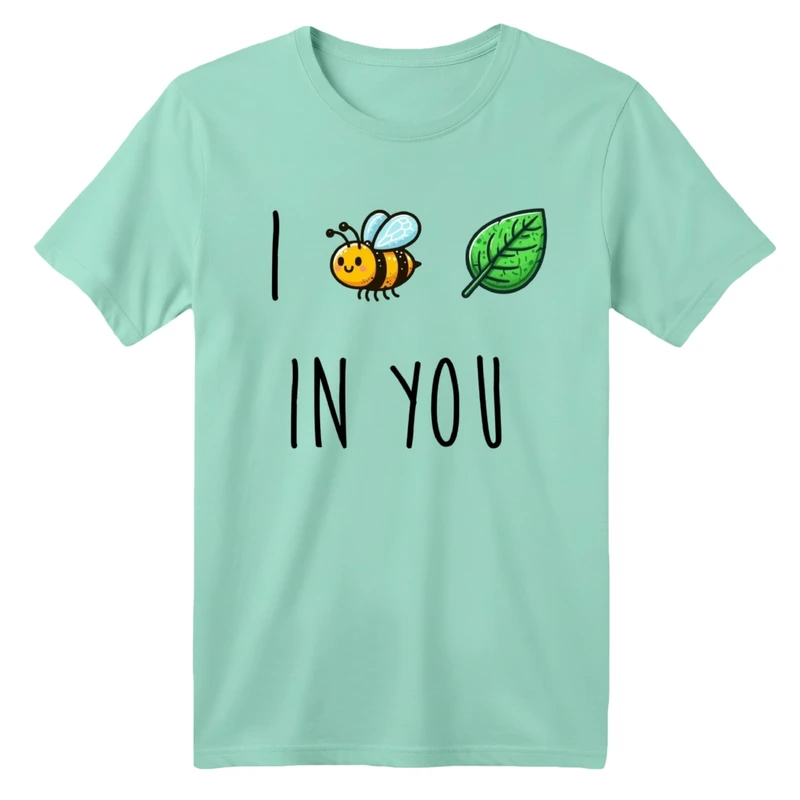 تی شرت آستین کوتاه بچگانه مدل زنبور و برگ