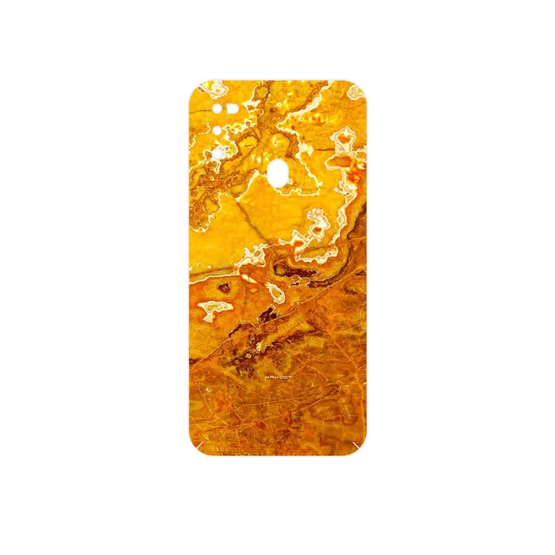 برچسب پوششی ماهوت مدل Gold Marble مناسب برای گوشی موبایل سامسونگ Galaxy M21 (2021) Edition