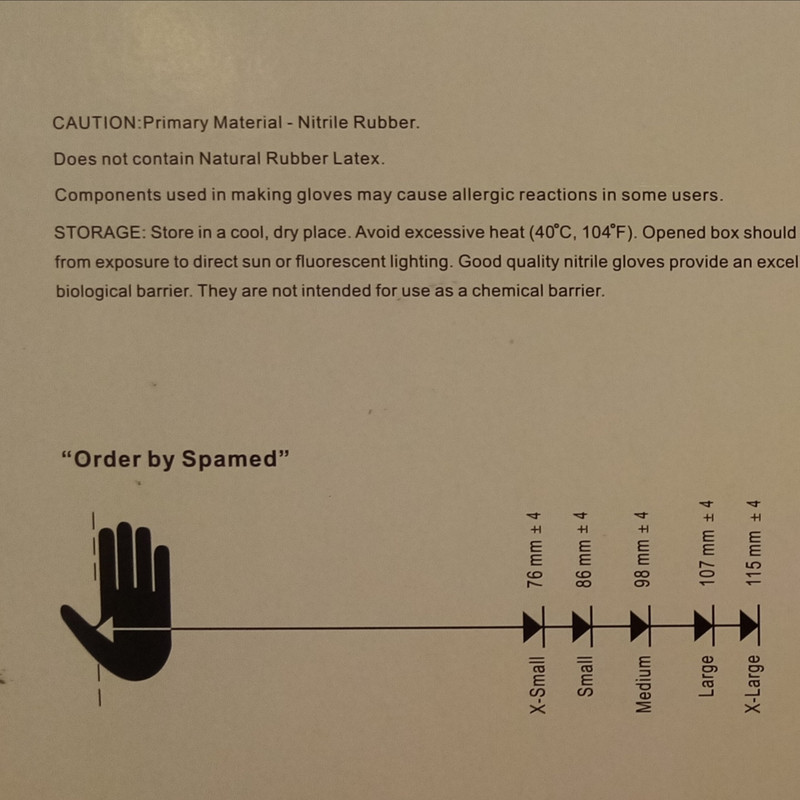 دستکش لاتکس نیتریل نایس گلاو مدل تاتو کاری سایز اسمال بسته 100 عددی