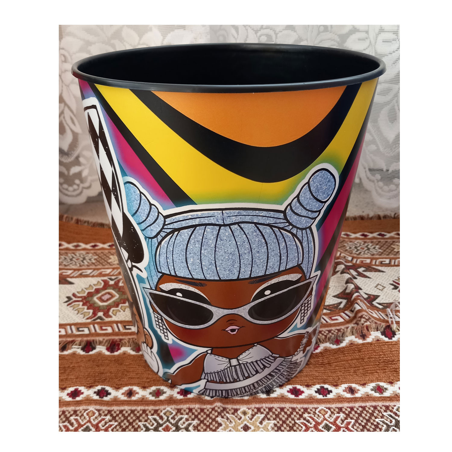 سطل زباله اتاق کودک مدل دختران کد LOL-502