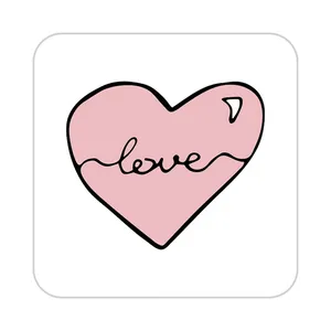 زیر لیوانی کاکتی طرح عاشقانه مدل mp40903