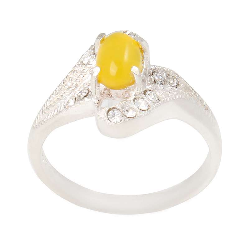 انگشتر نقره زنانه بزرگانی میلادی مدل سنگ عقیق کد AW_489