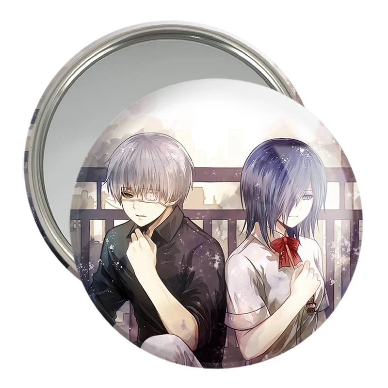 آینه جیبی خندالو مدل کانکی و توکا انیمه توکیو غول Tokyo Ghoul  کد 11881