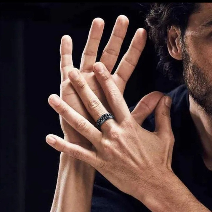 انگشتر مردانه مدل زنجیری