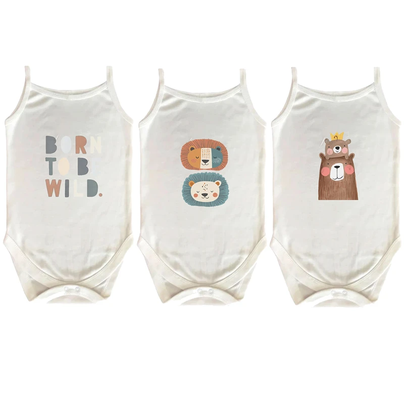 بادی بدون آستین نوزادی نیل کوک مدل Be Wild مجموعه 3 عددی