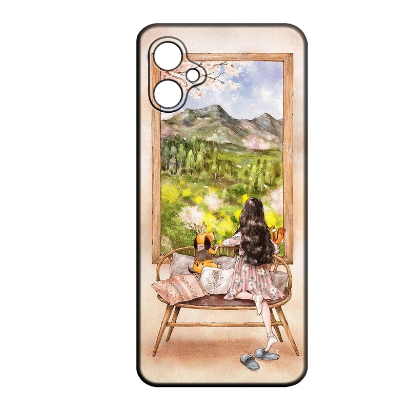 کاور طرح دخترانه کد 267 مناسب برای گوشی موبایل سامسونگ Galaxy A07