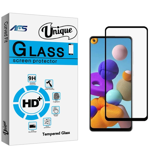 محافظ صفحه نمایش ای اف اس مدل Unique Glass مناسب برای گوشی موبایل سامسونگ Galaxy A21/A21S