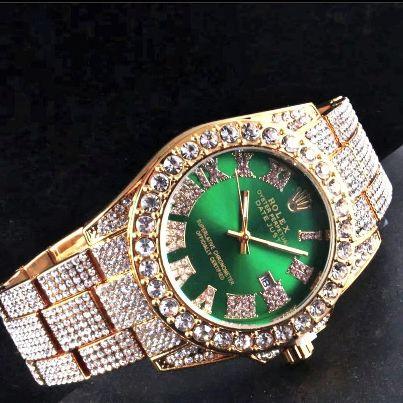 ساعت مچی عقربهای مردانه مدل فول نگین دیت کد TG ساعت مچی عقربهای مردانه مدل فول نگین دیت کد TG