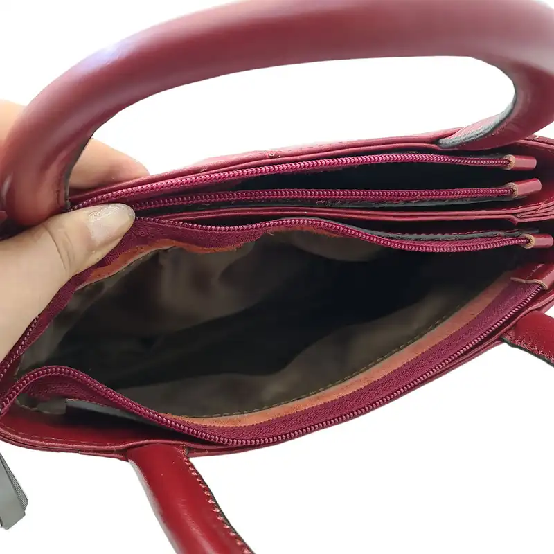 کیف دستی زنانه مدل آیدان چرم طبیعی گاوی کد A_7700