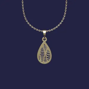 گردنبند طلا 18 عیار زنانه مدوپد مدل هندسی کد Z2-1-1150