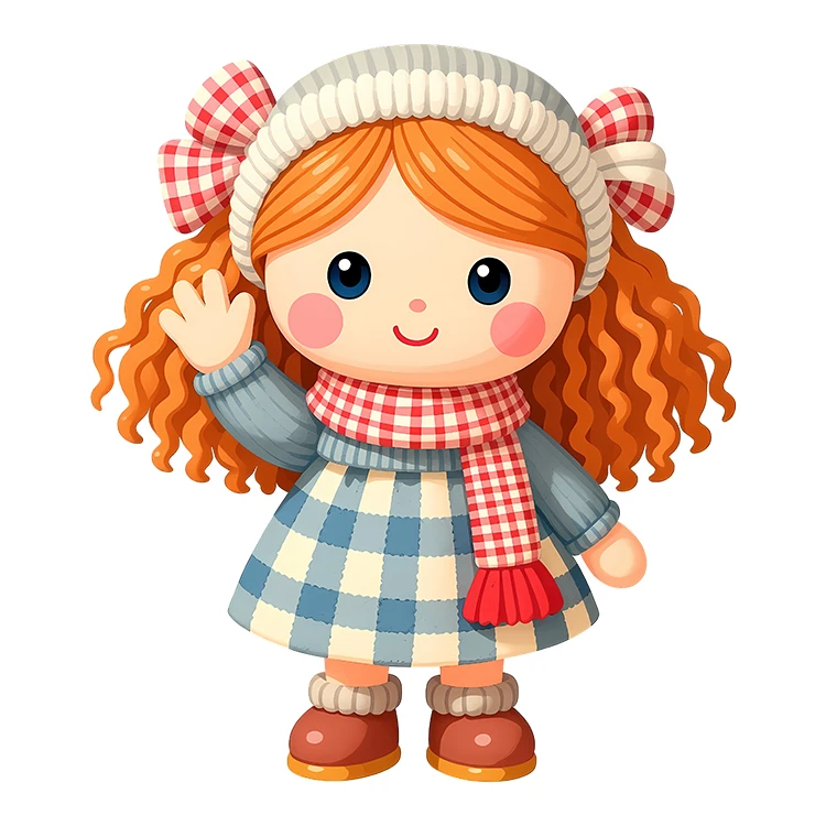 استیکر پارچه و لباس پاد آفرین مدل کارتونی کیوت عروسکی دخترانه کد S5646