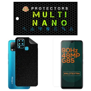 Multi Nano X-SFG Screen Protector For Infinix Hot 10T with back skin
