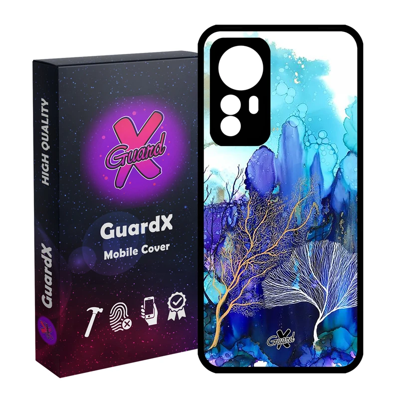 کاور گارد ایکس طرح آبرنگی مدل Glass10292 مناسب برای گوشی موبایل شیائومی Redmi Note 12S