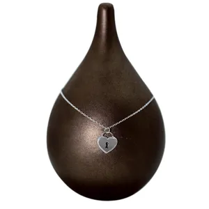 گردنبند نقره زنانه طرح قلب و قفل مدل s11