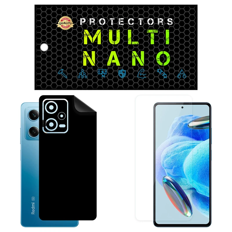 محافظ صفحه نمایش مولتی نانو مدل X-SFM مناسب برای گوشی موبایل شیائومی Redmi Note 12 Pro به همراه برچسب پوششی