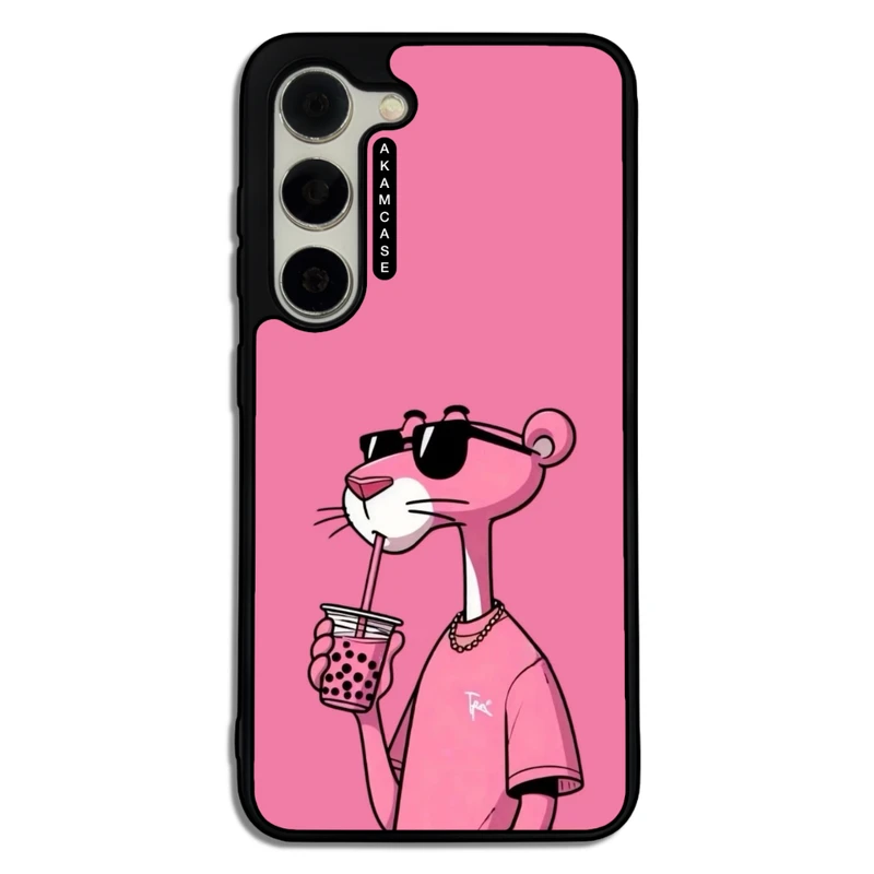 کاور آکام مدل AMC-WSGS23-PINK PANTHER12 مناسب برای گوشی موبایل سامسونگ Galaxy S23