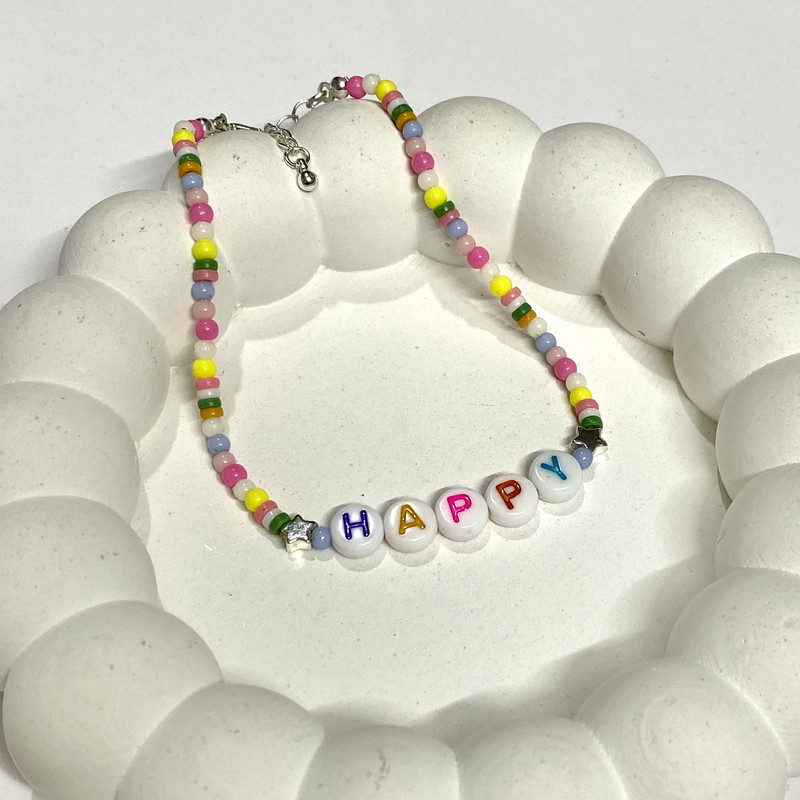 پابند زنانه مدل آلفابت مهره ای