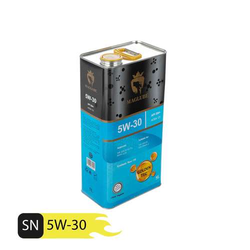 روغن موتور خودرو مگلوب مدل GOLDEN TEC 5W30 حجم 5 لیتر