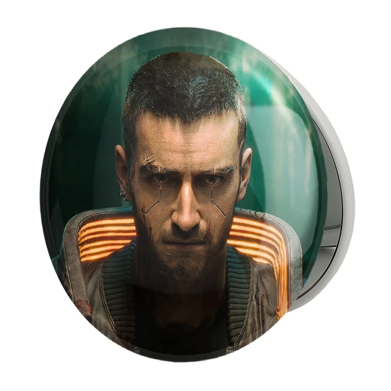 آینه جیبی خندالو طرح وی سایبر پانک مدل تاشو کد 30578