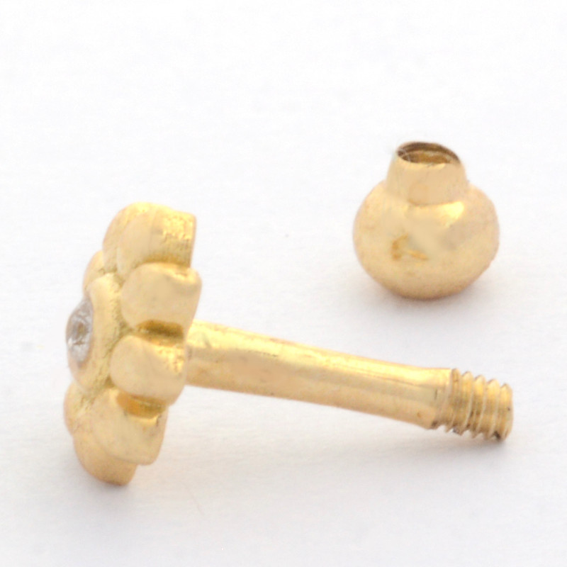 پیرسینگ طلا 18 عیار زنانه طلای مستجابی کد 8