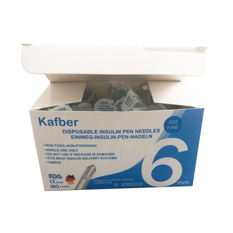 سوزن قلم انسولین کافبر مدل 6mm بسته 100 عددی