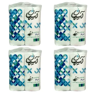 دستمال حوله ای آیهان مدل 2 قلو مجموعه 4 عددی